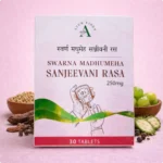 Swarna Madhumeha Sanjeevini Rasa 250Mg (30Tabs) – Ayur Vibes