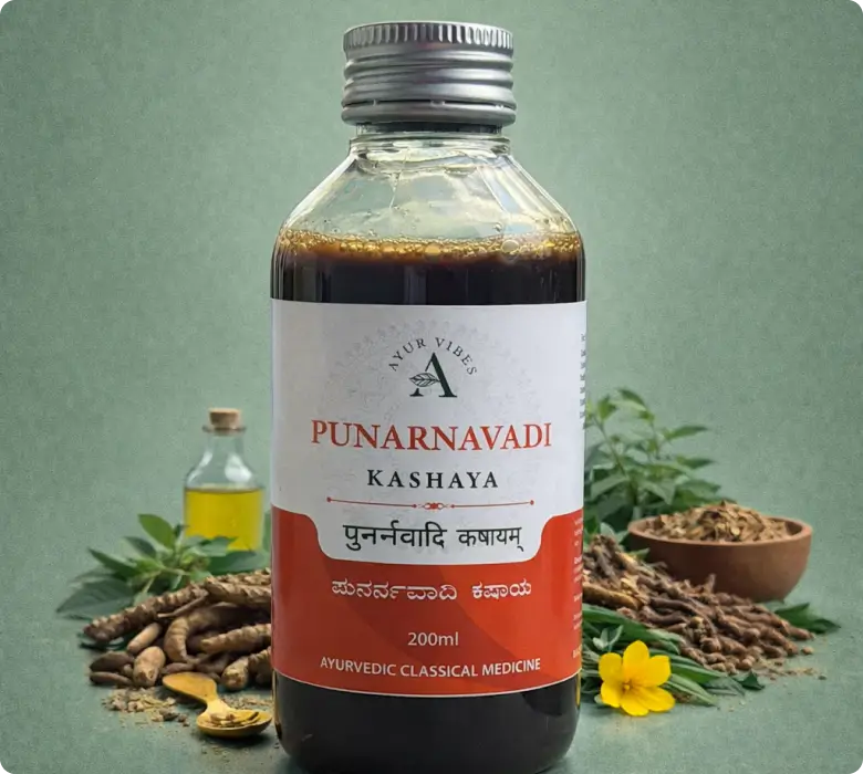Punarnavadi Kashayam for edema inflammation and kidney liver support