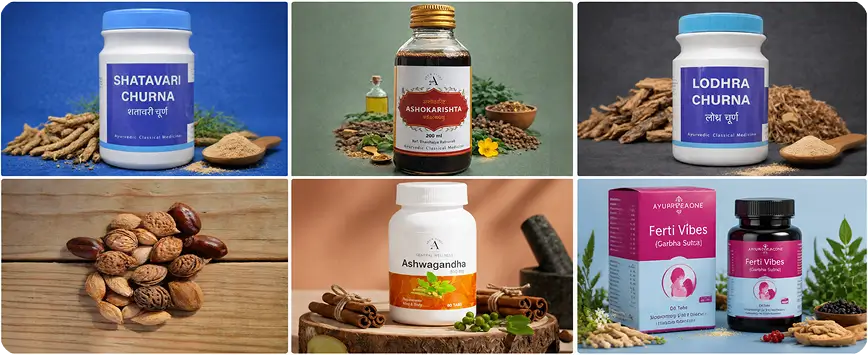 Ayurvedic Herbs and Formulations for Female Fertility Support